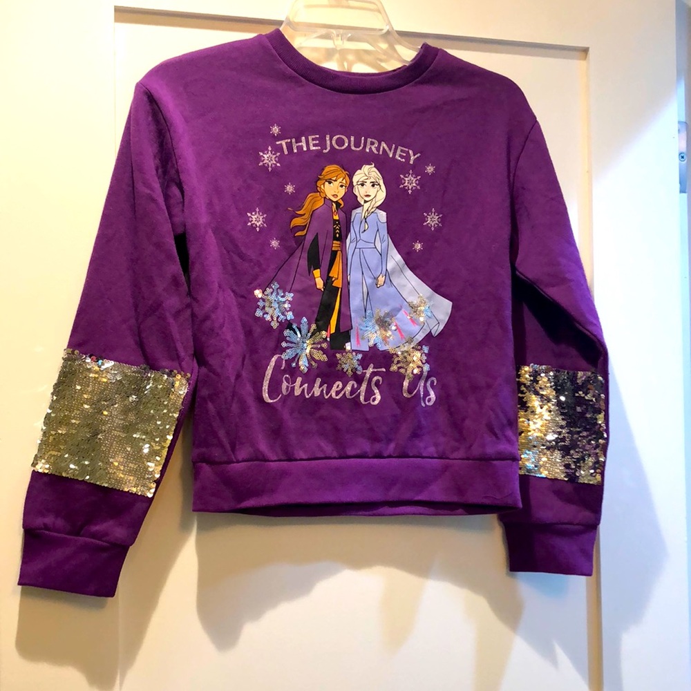 Frozen 2 fleece sweatshirt. Size 10-12 girls